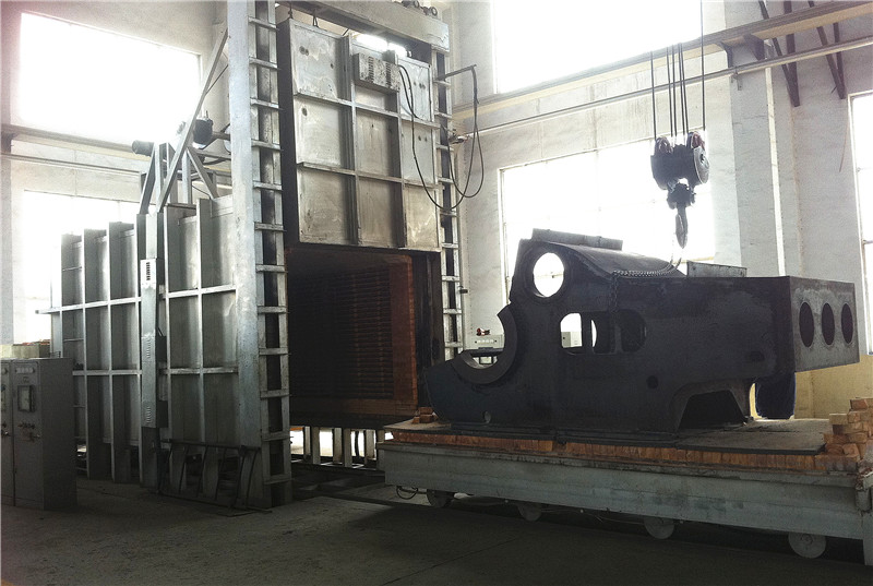 泥漿泵殼進熱處理爐